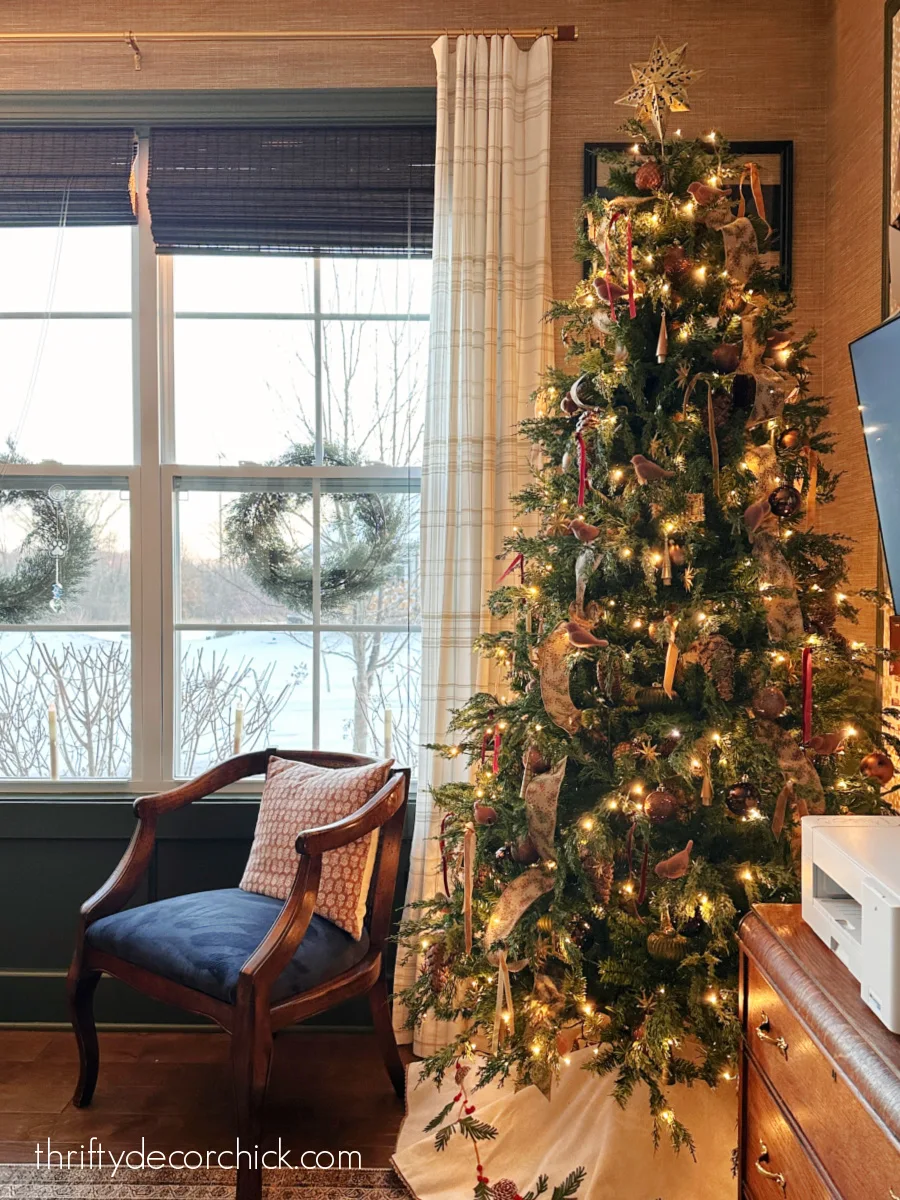 fake cedar Christmas tree 7.5